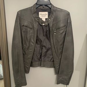 American Rag Grey Leather Jacket